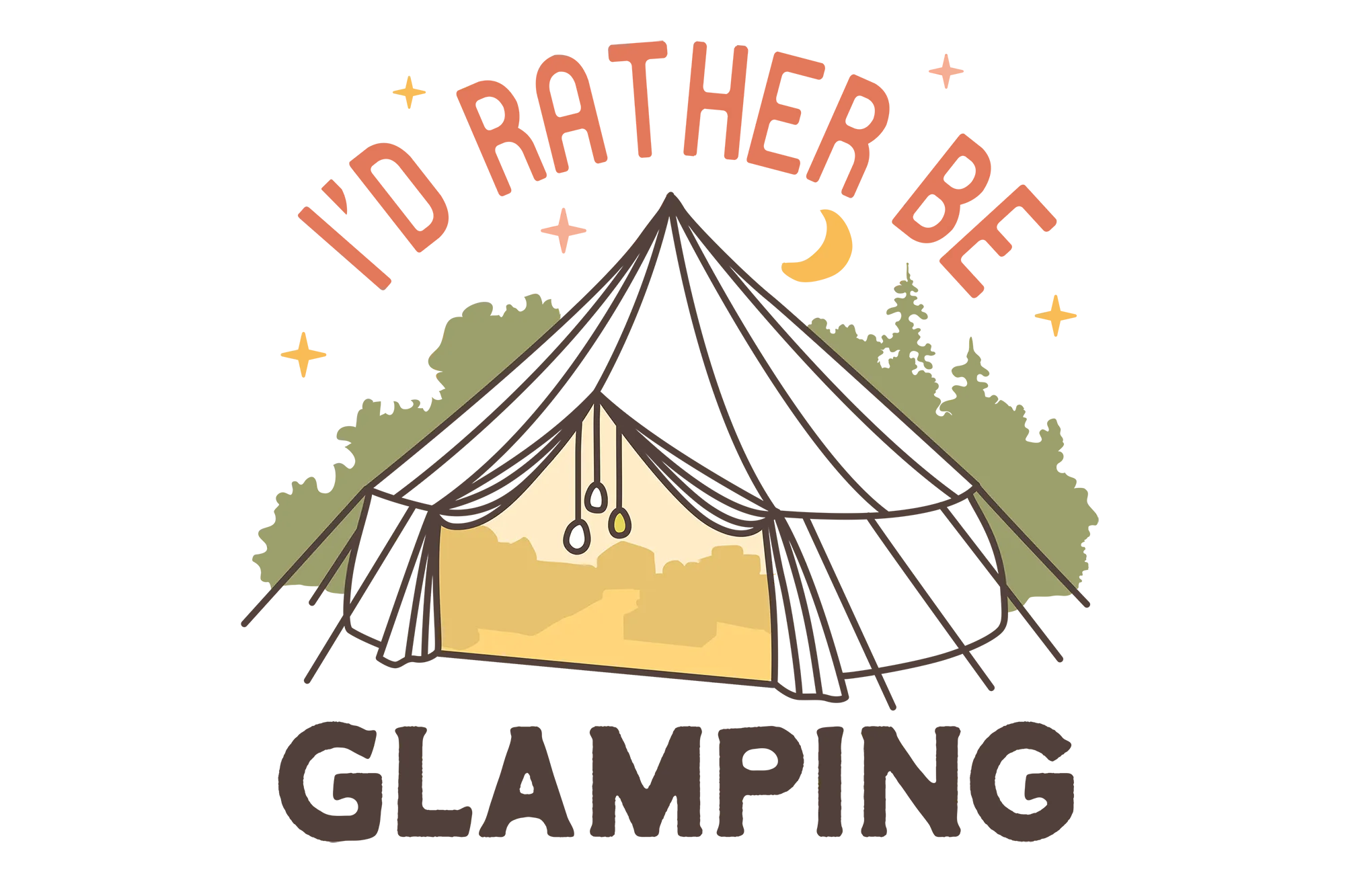 I'd rather be glamping