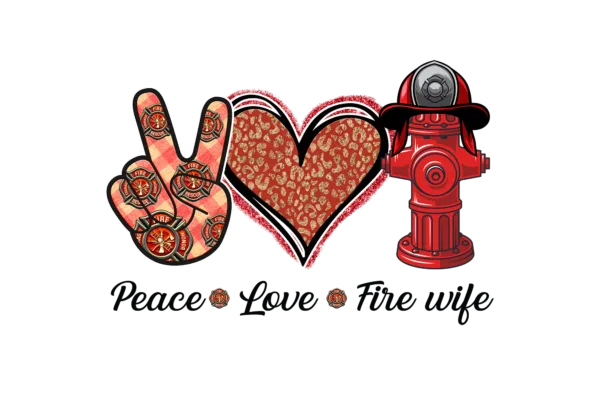 Peace love fire wife
