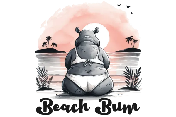 Beach Bum Hippo