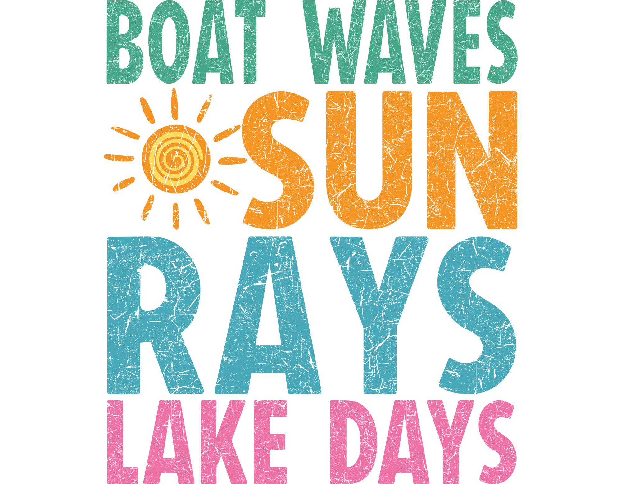 Boat waves, sun rays, lake days