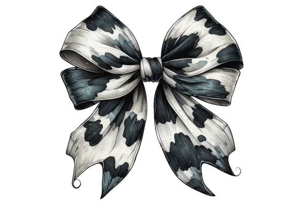 Cow Pattern Bow