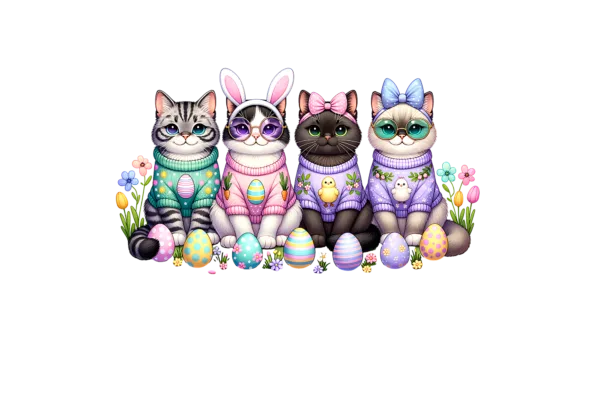 Easter Cats
