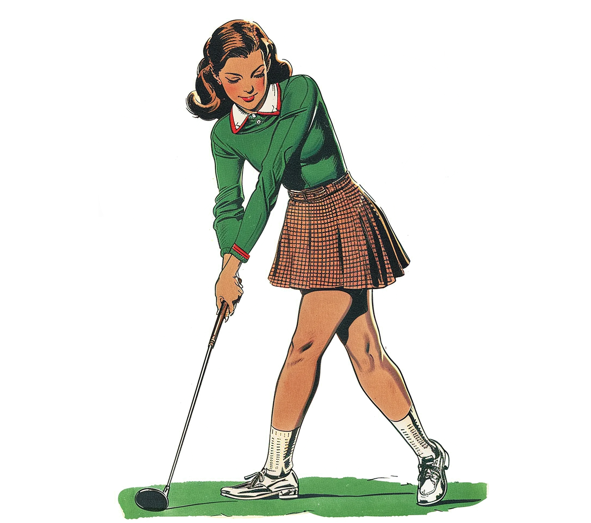 Girl Golfing