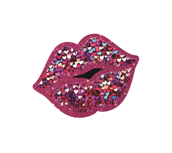 Pink Glitter Lips