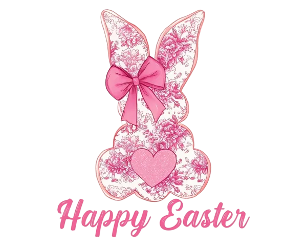 Happy Easter Pink Bunny