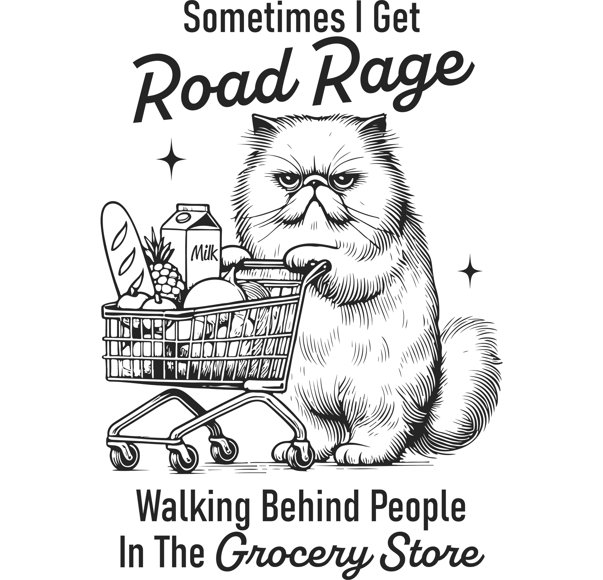 Sometimes I get Road Rage Walking Behind People at the Grocery Store