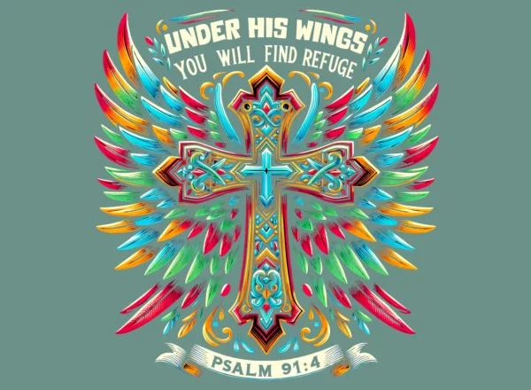 Under his wings you will find refuge