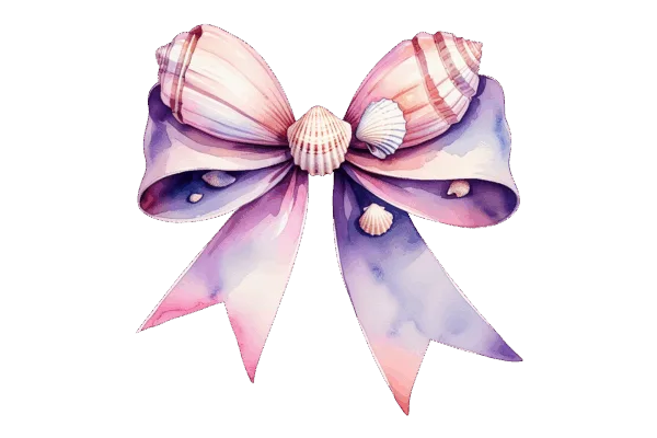 Seashell Bow with Shell in center