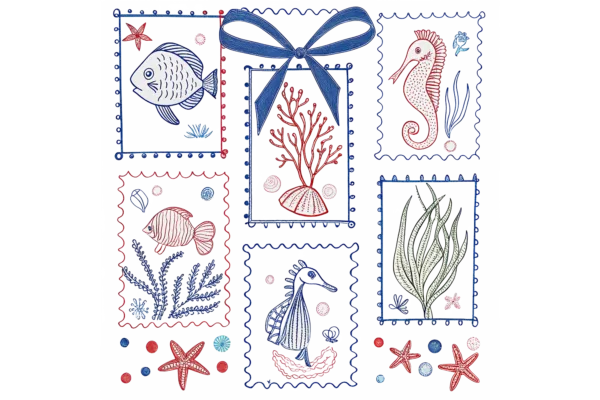 Summer Coastal Collage