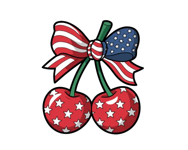 USA Cherries with Bow