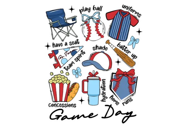 Baseball Game Day Collage