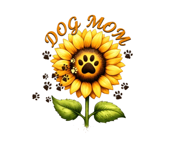 Dog Mom Sunflower