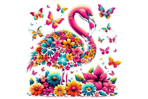 Floral Flamingo