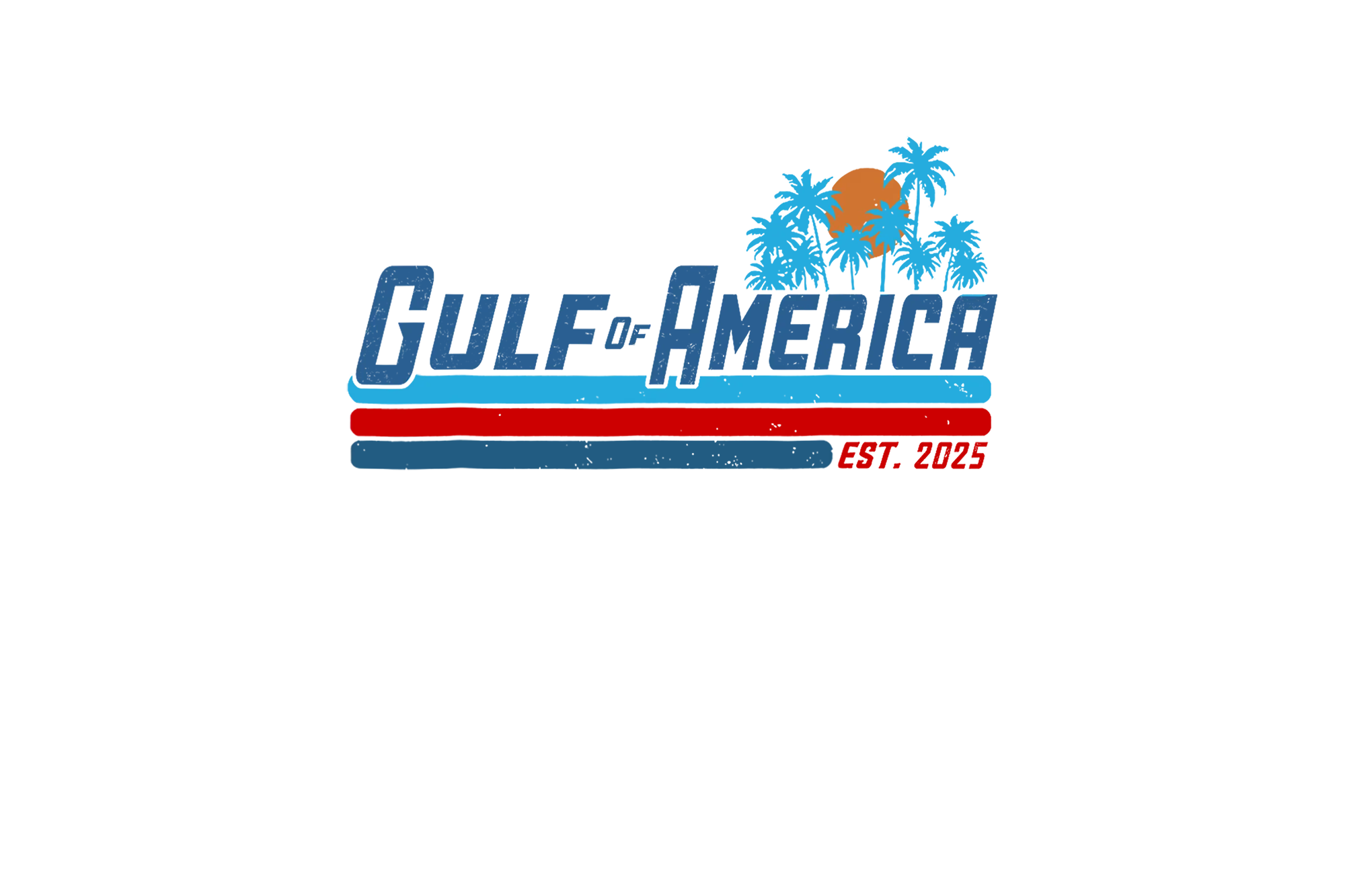 Gulf of America with Palm Trees