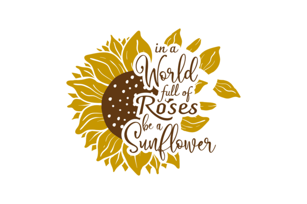 In a World Full of Roses, Be a Sunflower