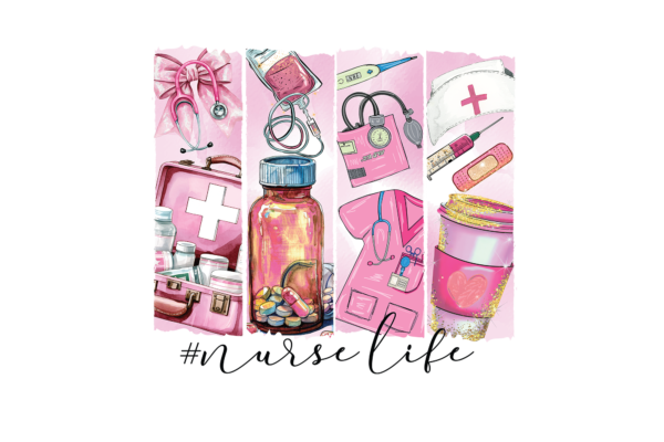 Nurse Life Brush Stroke