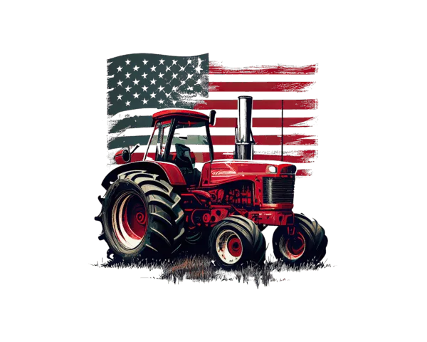 Farm Tractor Red