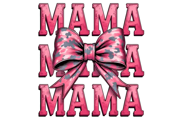 Mama Camo Stacked with Bow