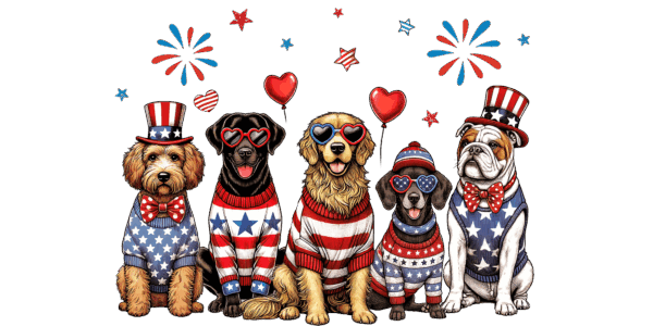 Patriotic Dogs
