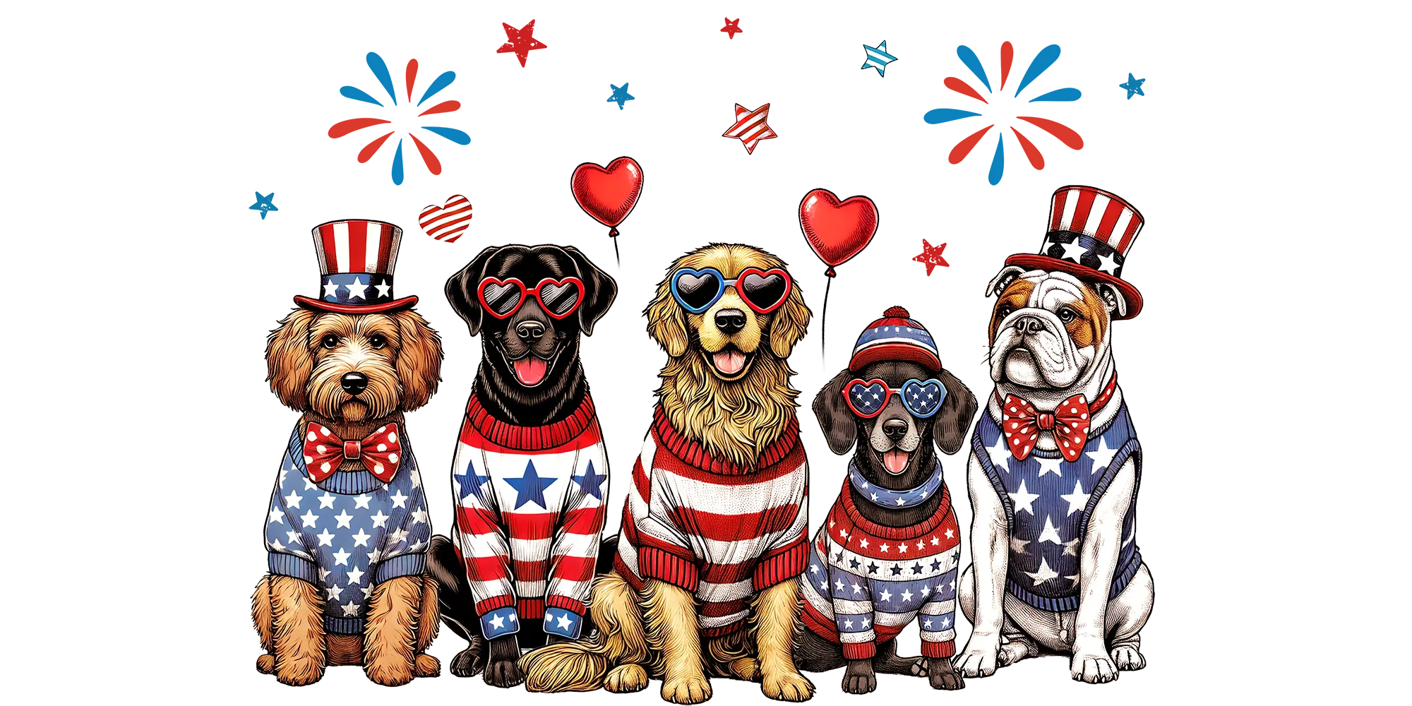 Patriotic Dogs