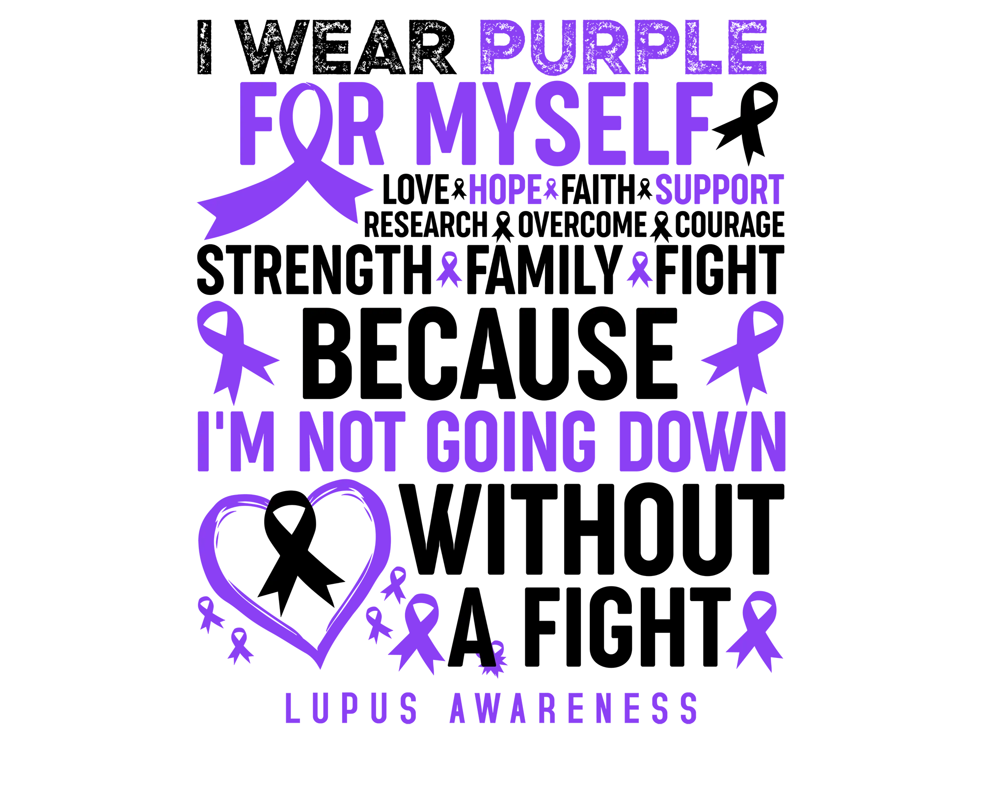 I wear Purple for Myself (lupus Awareness)