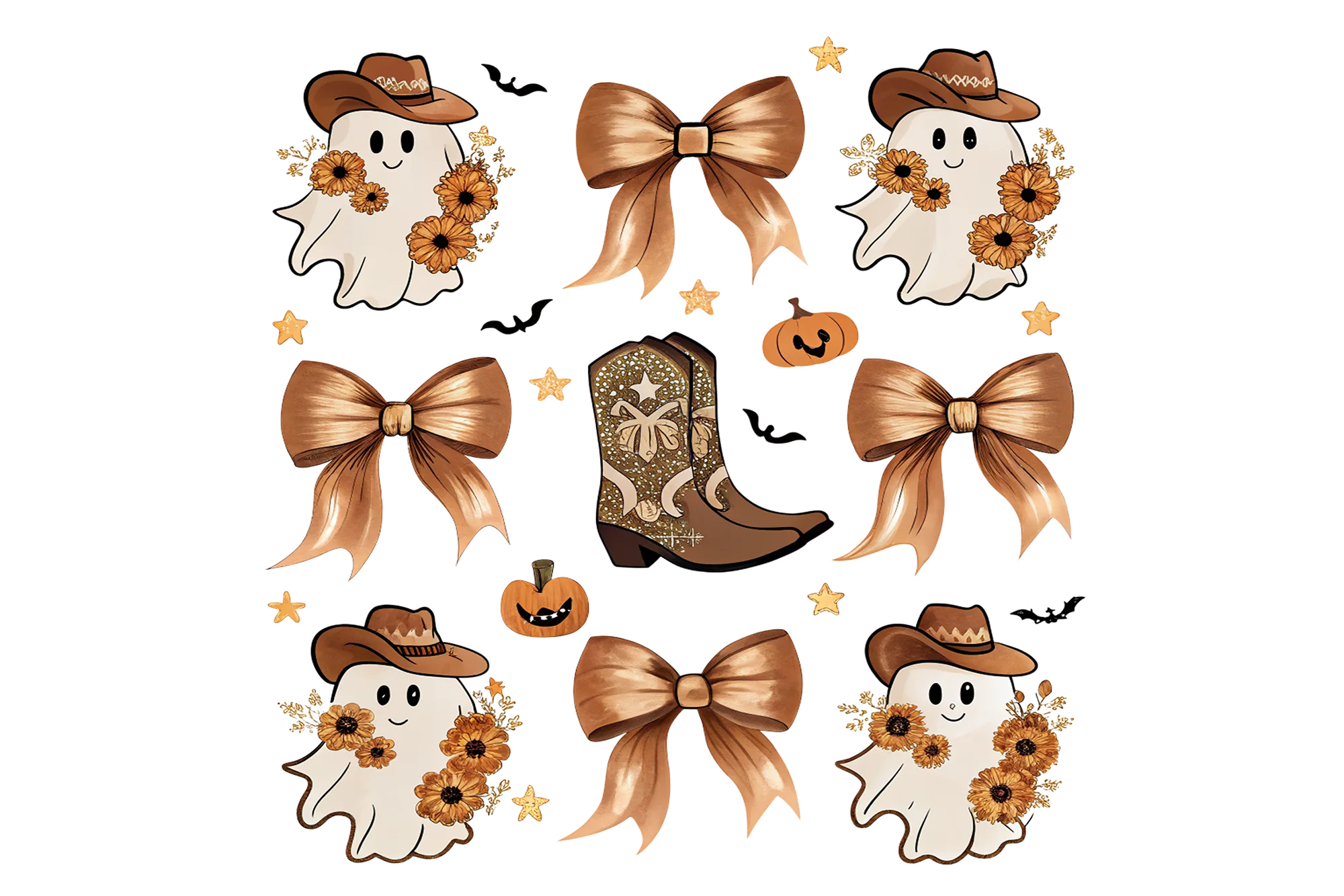 Western Halloween Collage