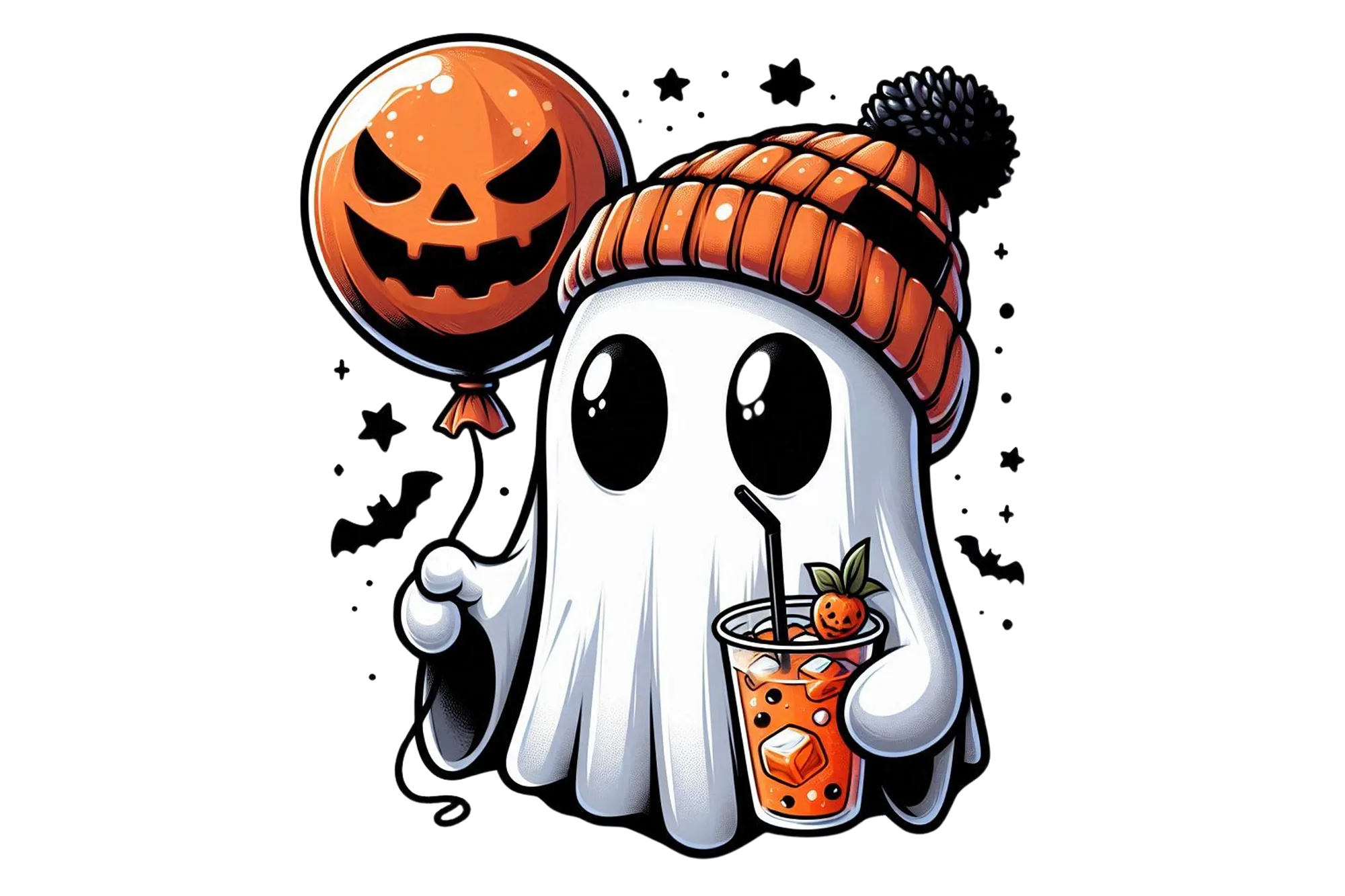 Ghost with Scary Balloon