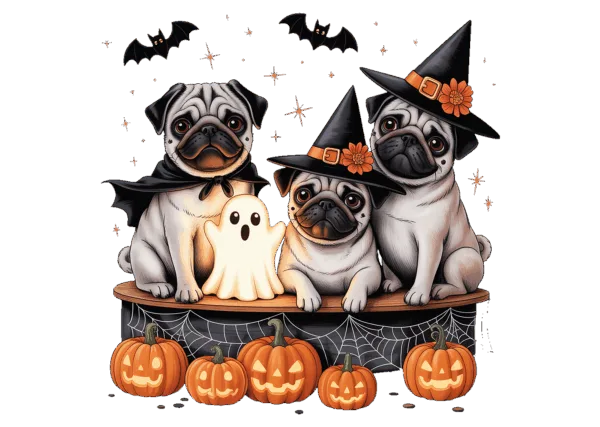 Halloween Pugs