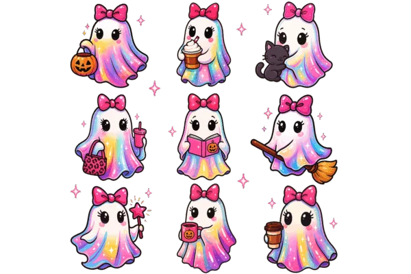 Iridescent Ghost collage