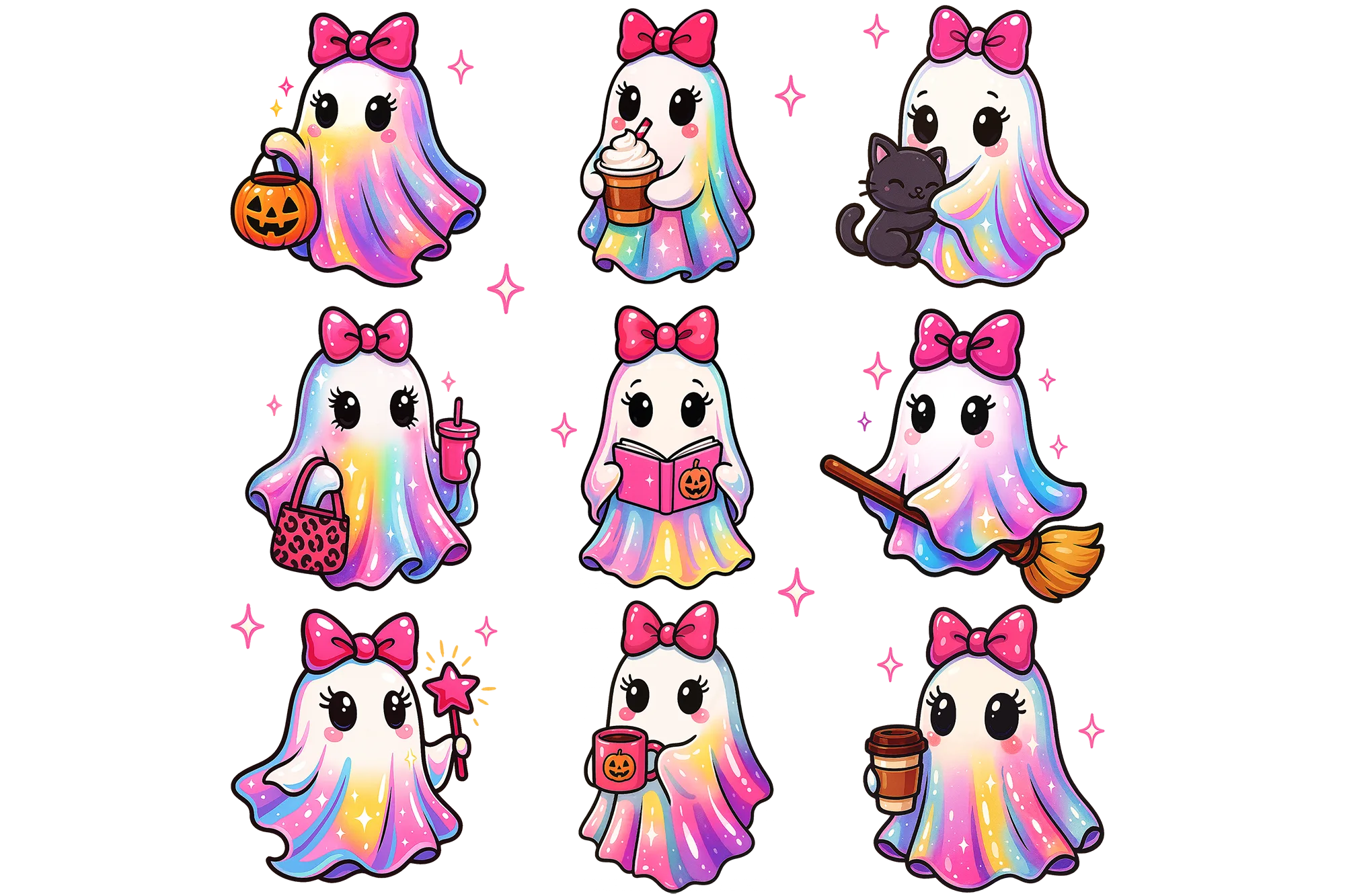 Iridescent Ghost collage