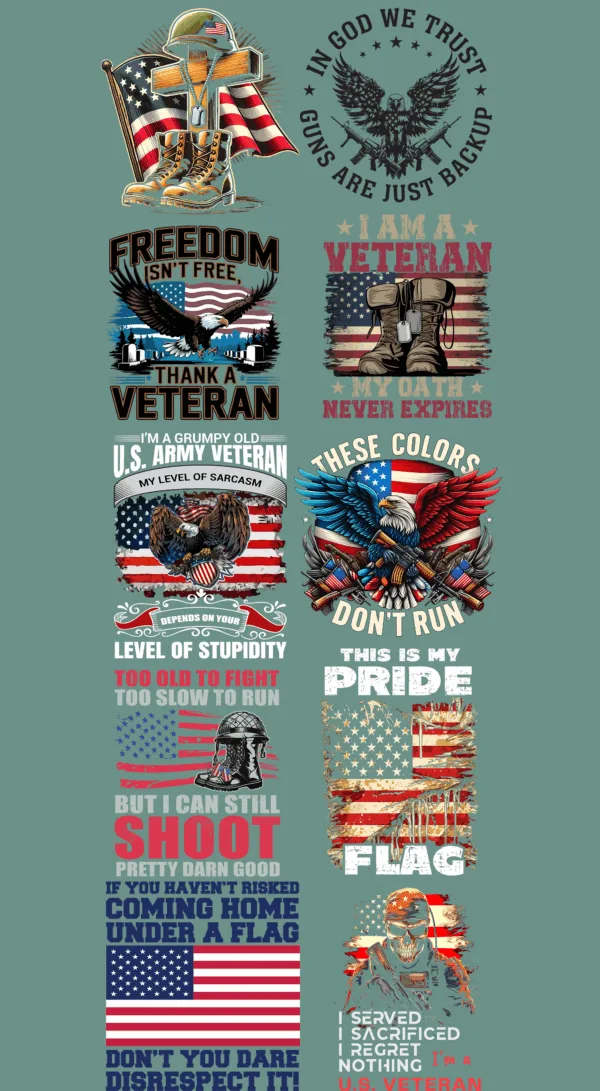 Pre-Made Veteran 2 gang 22x60