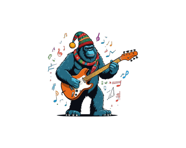 Blue Christmas sassquatch