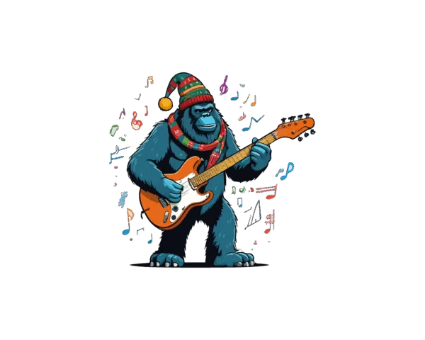Blue Christmas sassquatch
