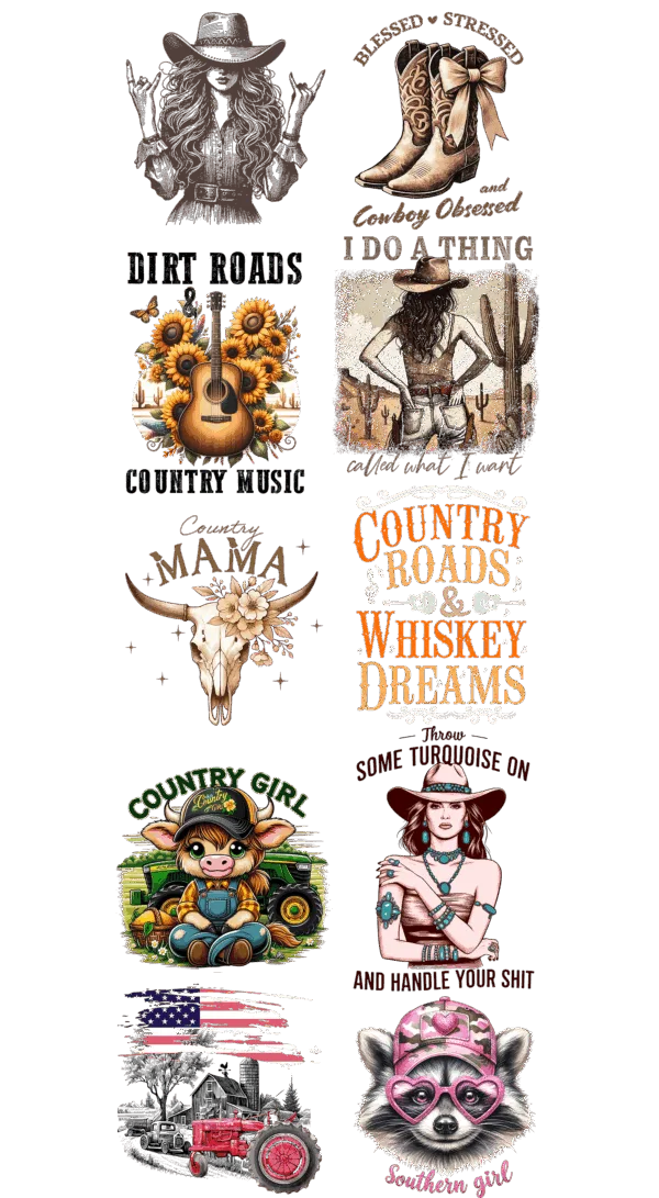 Pre-Made Country gang 22x60