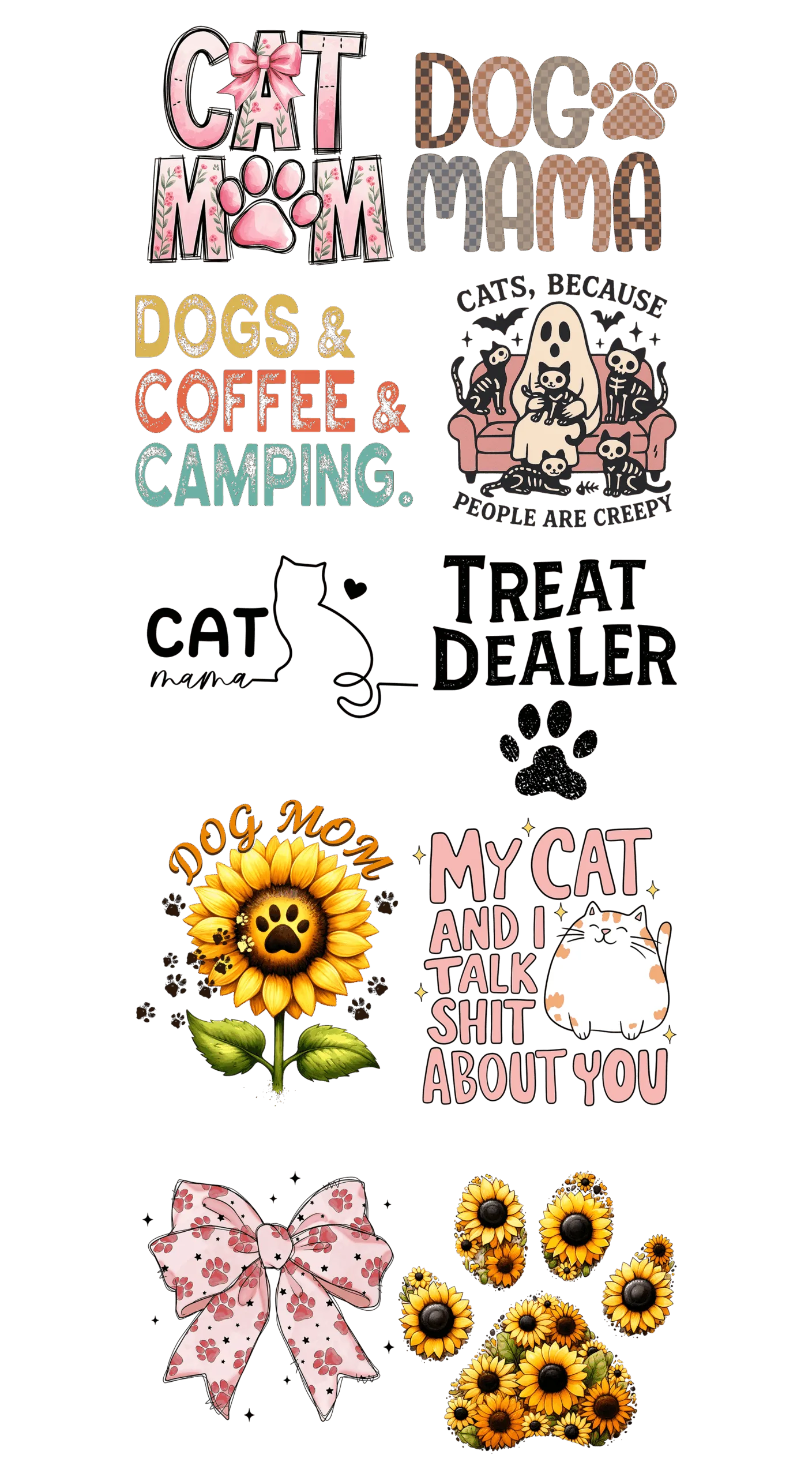 Pre-Made Cat and Dog Lover Gang 22x60