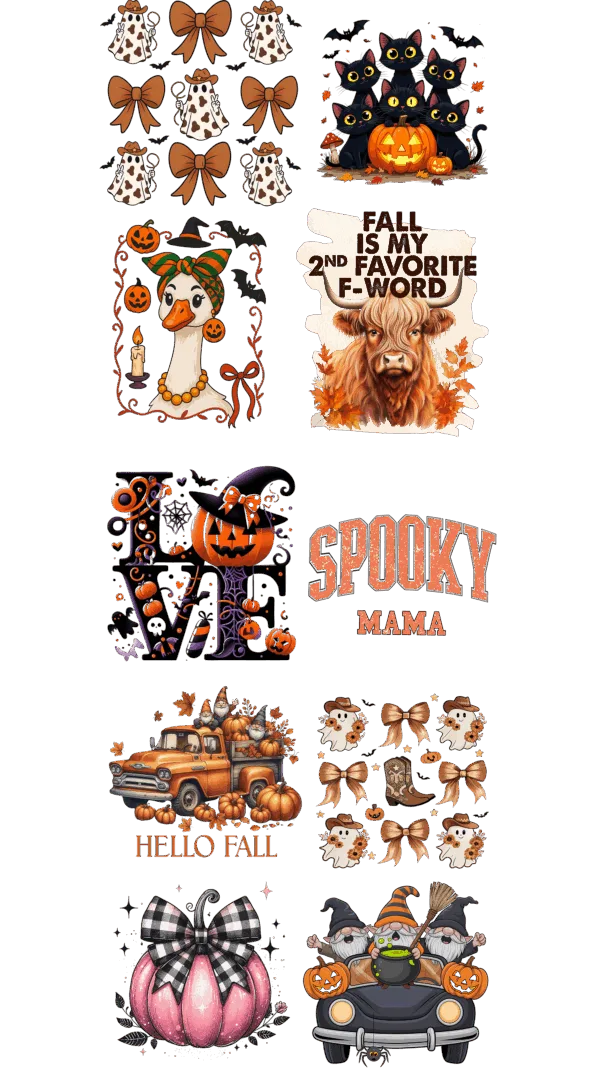 Fall/Halloween Pre-Made Gang 22 x 60