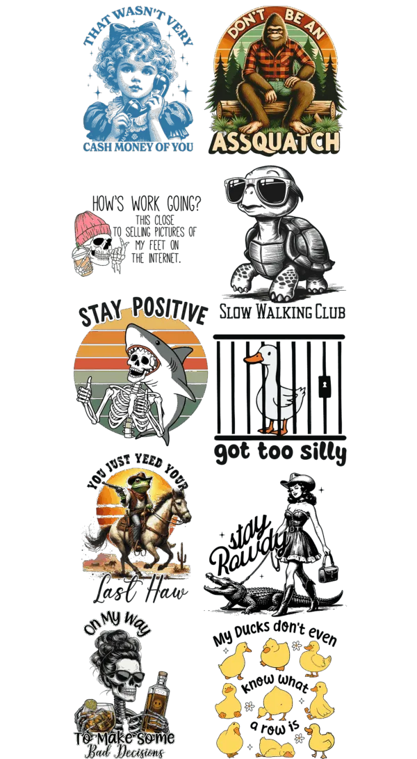 Pre-Made Funny Gang 22x60