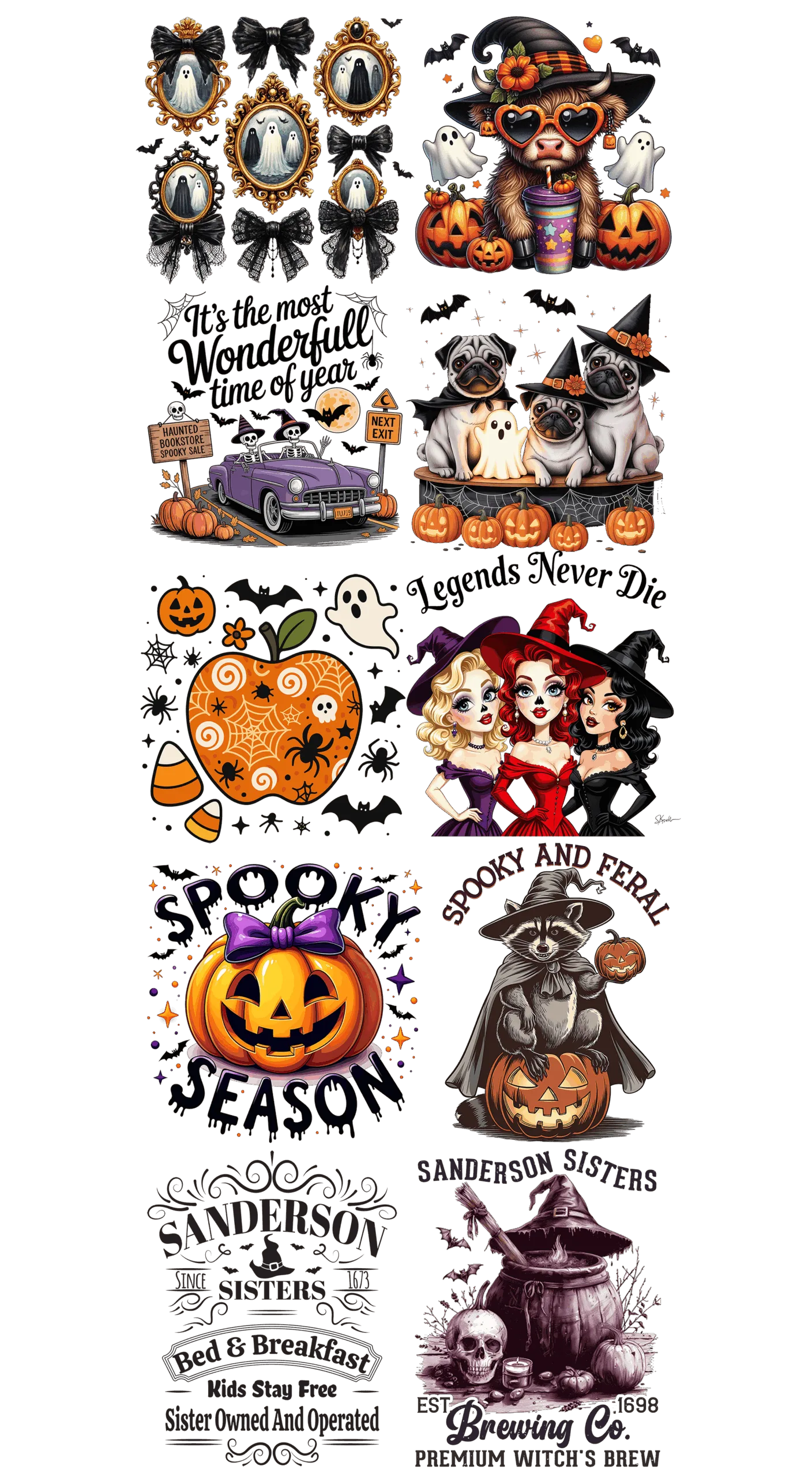 Pre-Made Halloween gang 22x60
