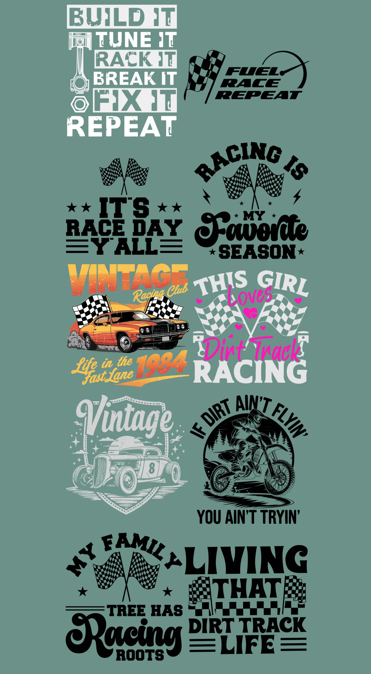 Pre-Made Racing gang 22x60
