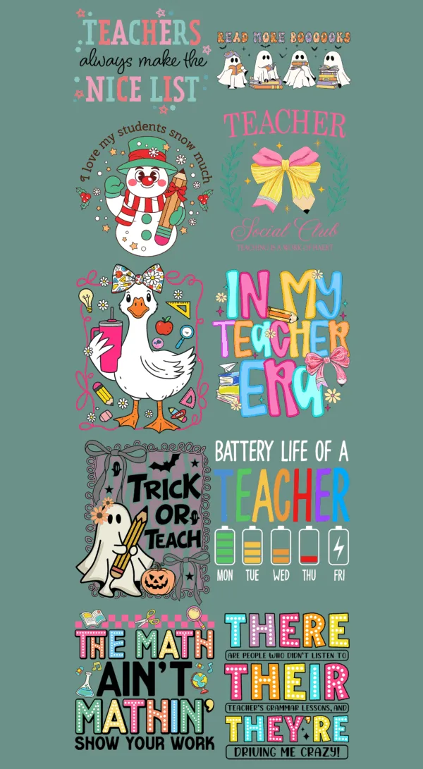 Pre-Made Teacher gang 22x60