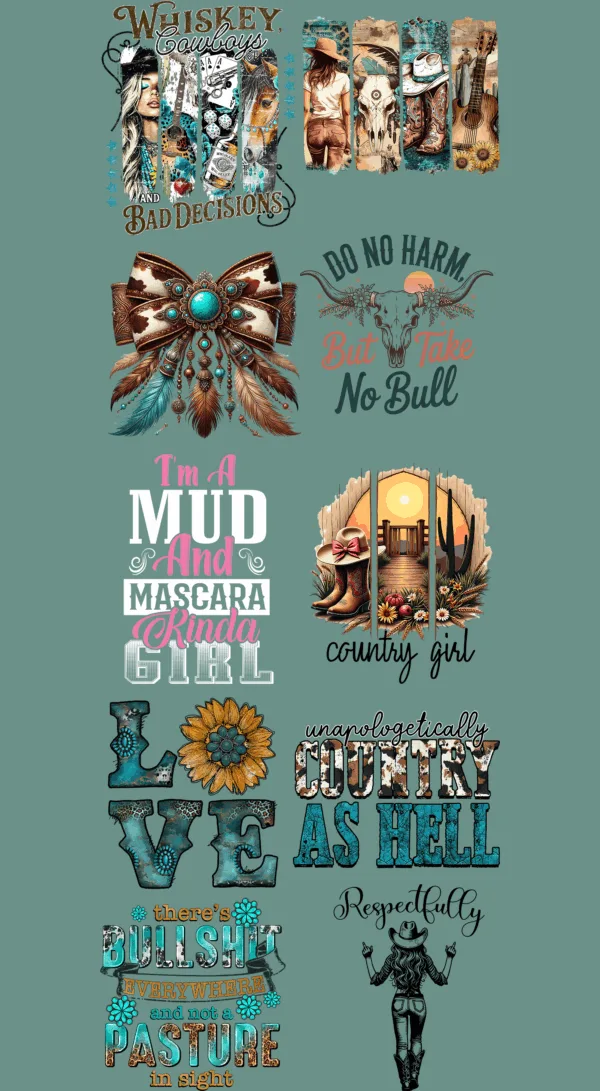 Pre-Made Western gang 22x60