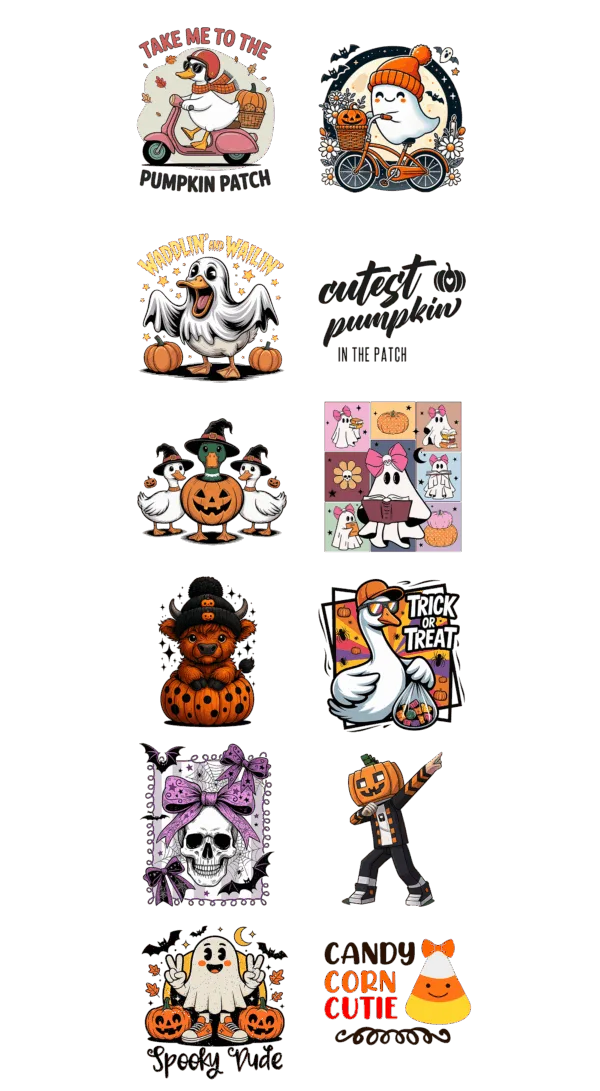 Pre-Made Youth Halloween 3 gang 22x60