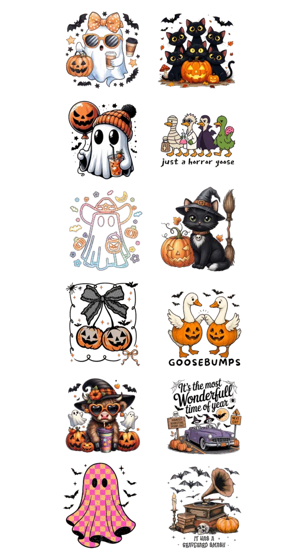 Pre-Made Youth Halloween gang 22x60