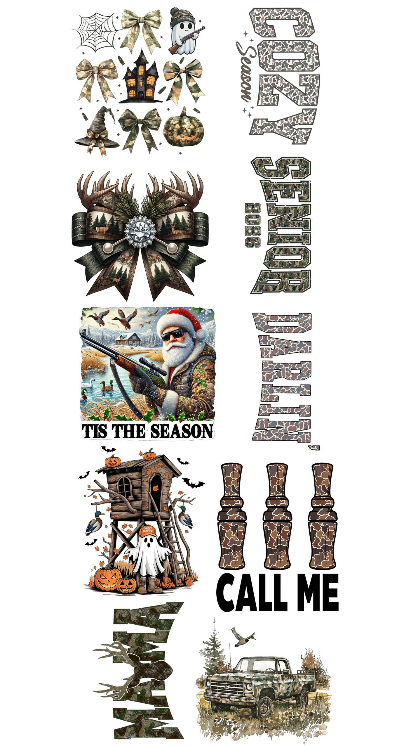 Pre-Made Camo Season gang 22x60