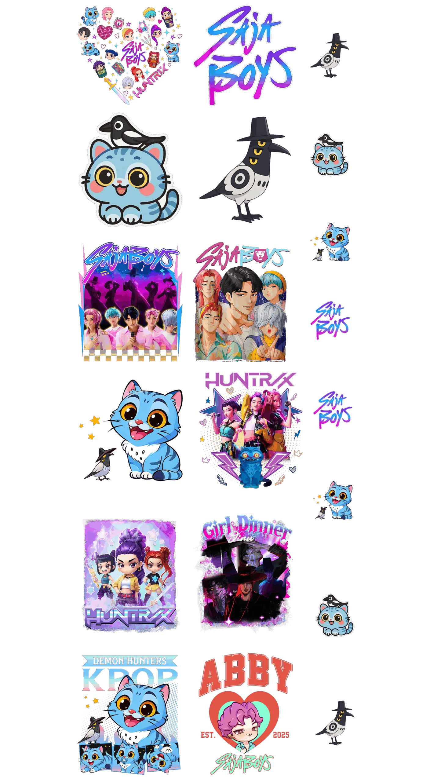 Pre-Made K-Pop Deman gang 22x60