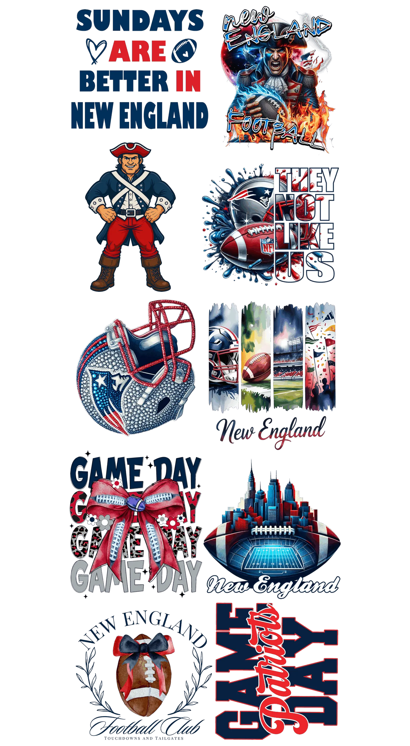 Pre-Made Patriots gang 22x60