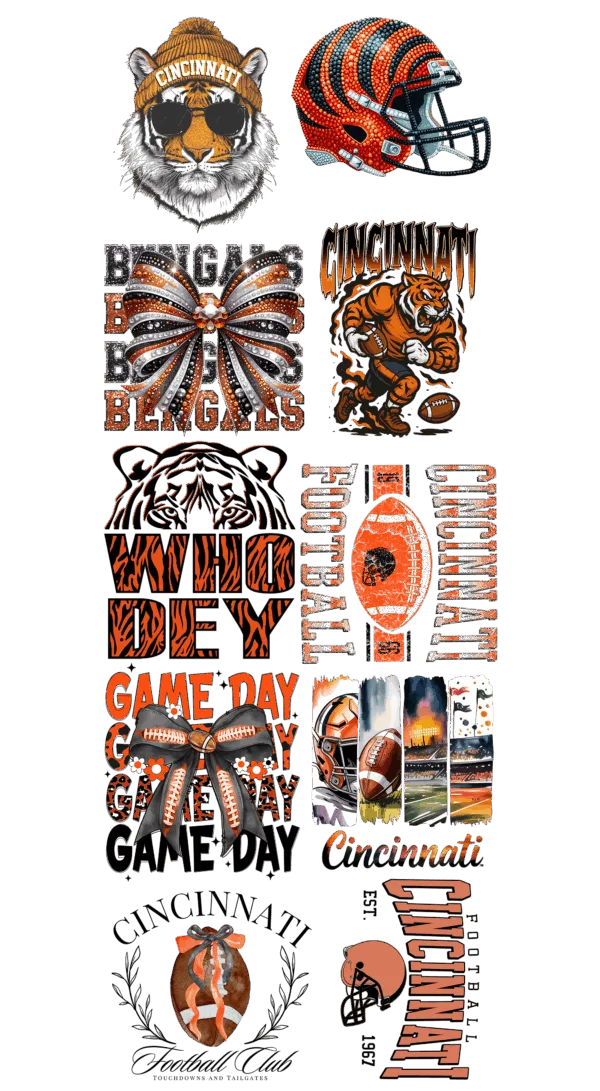 Pre-Made Bengals gang 22x60