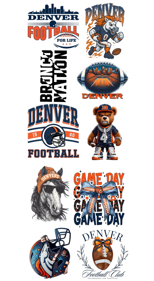 Pre-Made Broncos gang 22x60