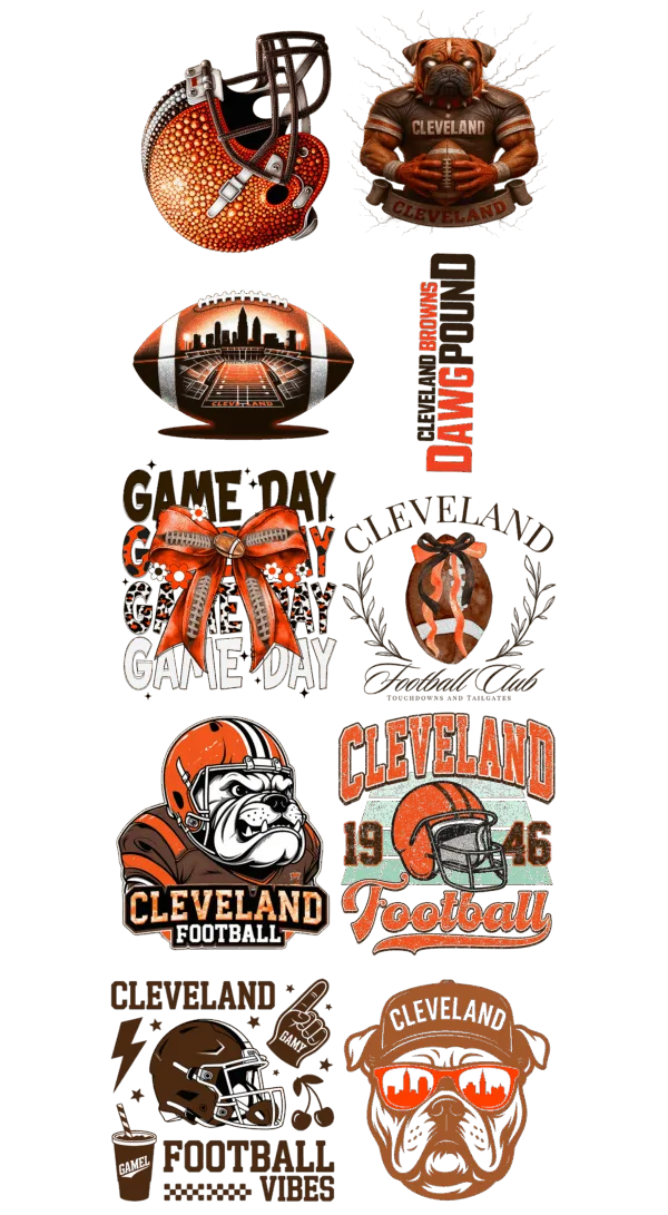 Pre-Made Browns gang 22x60