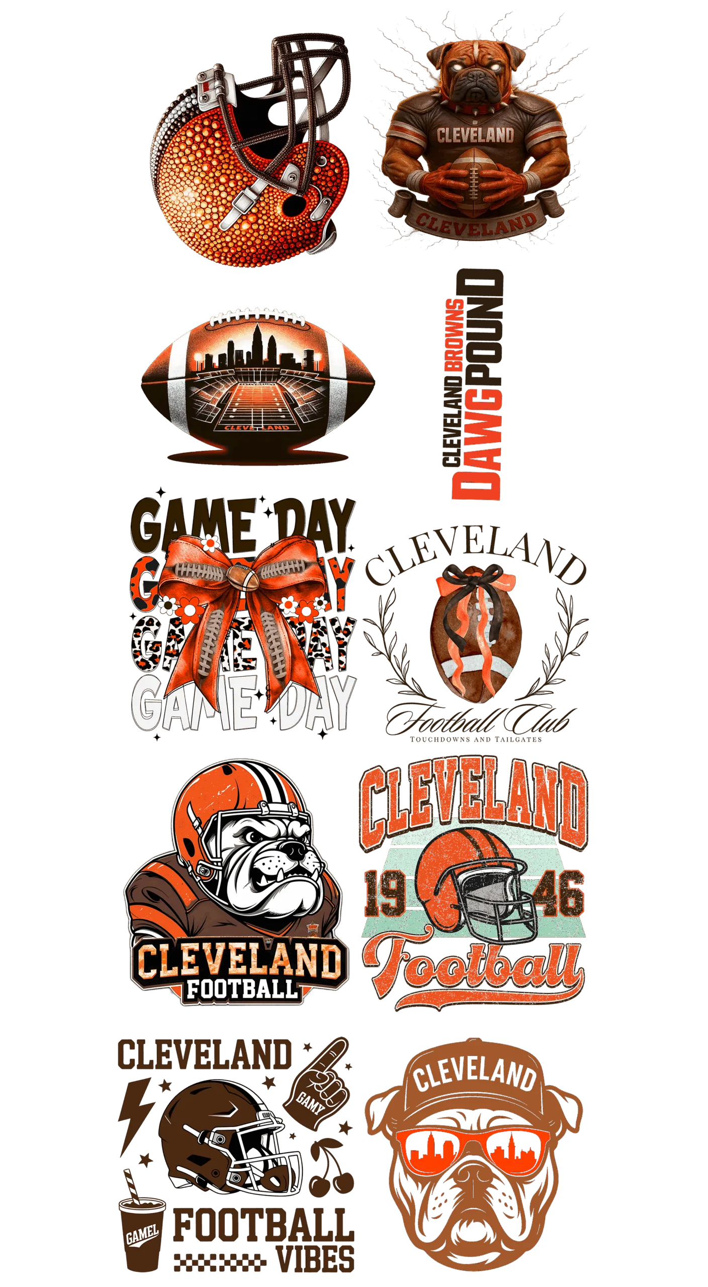 Pre-Made Browns gang 22x60